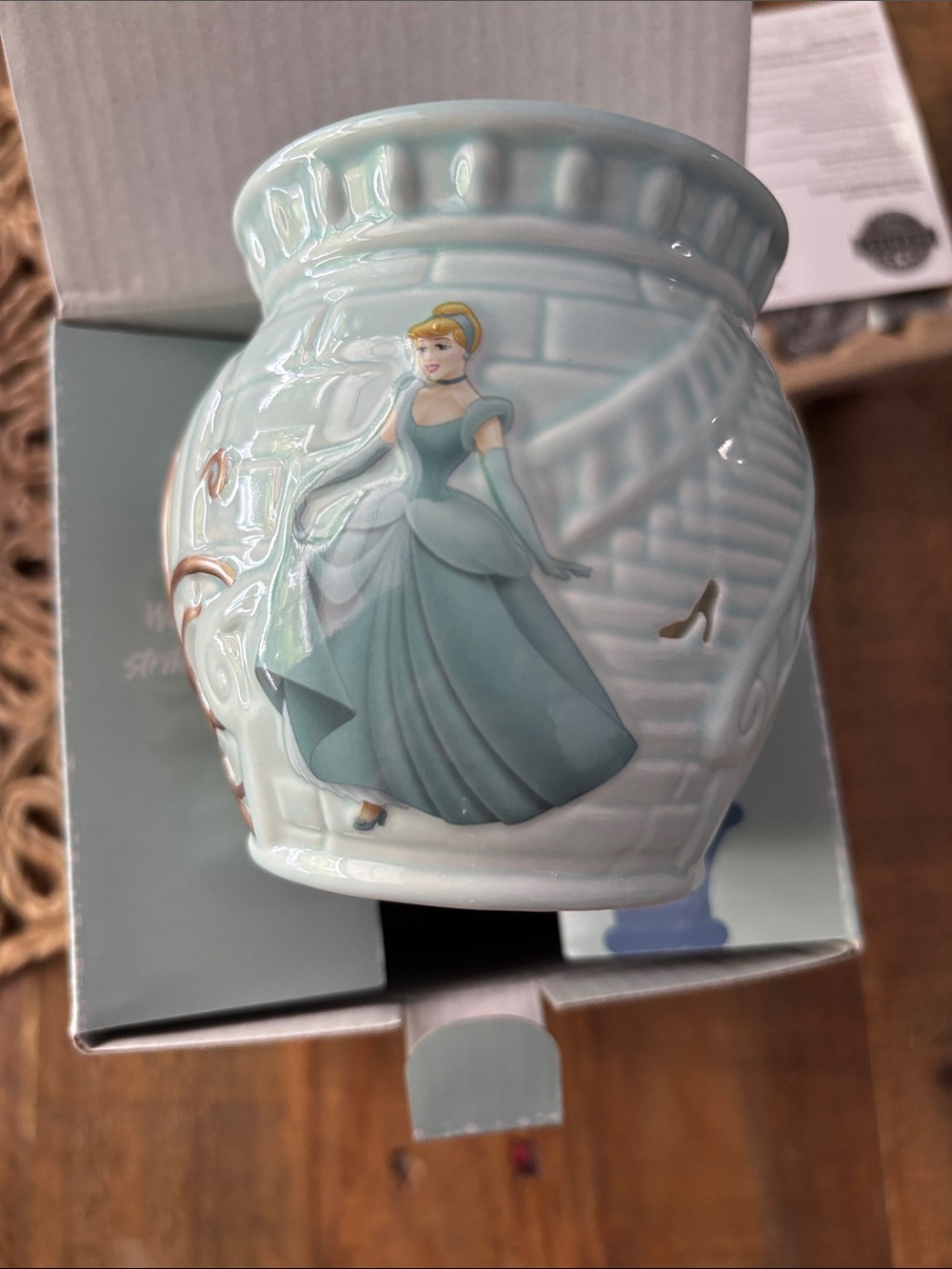 Cinderella Ceramic scentsy  - Light Blue nwt